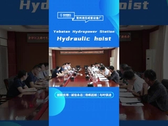 succesvolle aanvaarding van hydraulische hefmachine en hydraulische cilinder